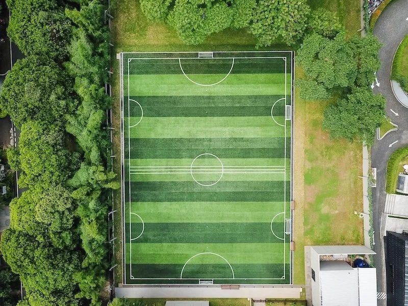 Full-size football pitch at ISJ