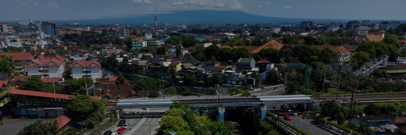 Jakarta roads and elevated rail infrastructure