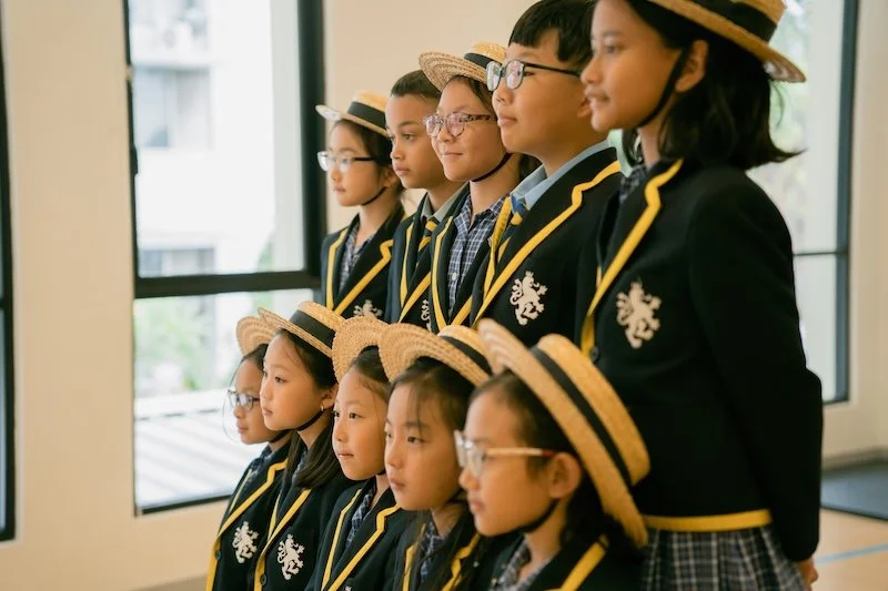 ISJ pupils singing together in choir rehearsal