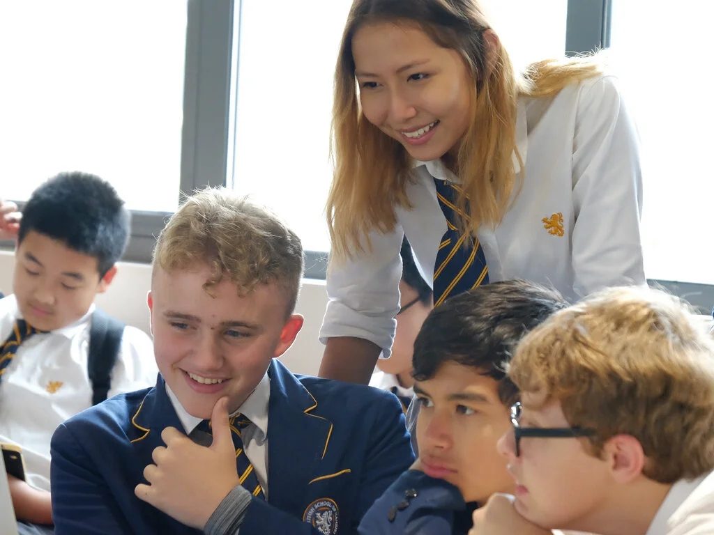 Senior School students in a classroom at a Schools Trust school